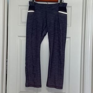 Rare Lululemon Athletica Ride On Crop Indigo Denim